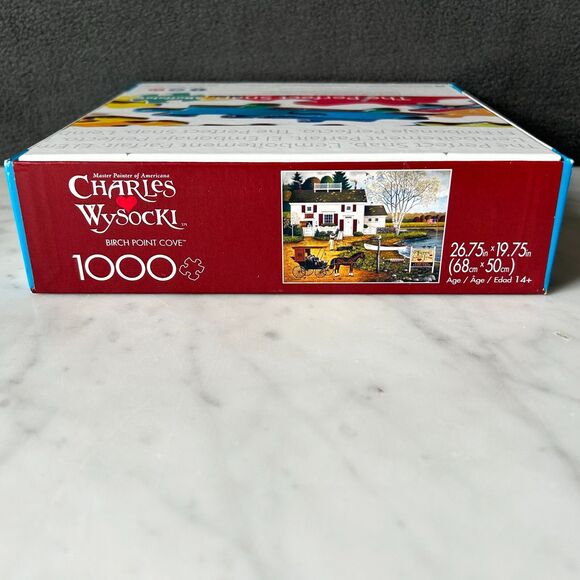 Birch Point Cove Charles Wysocki 1000 Piece Puzzle Buffalo Games - Complete - Picture 5 of 6